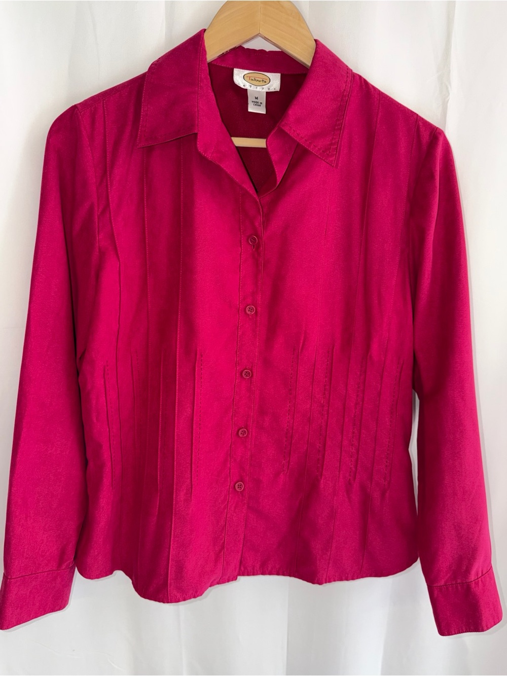 Talbots Bright Fuchsia Button-Down Shirt